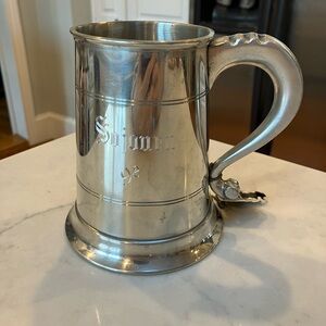 Engraved Shuler Pewter Mug
